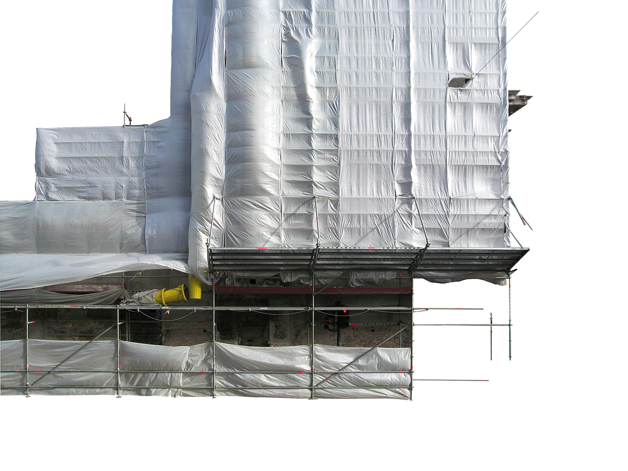 Image of a wrapped builded.